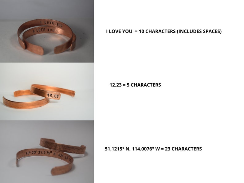 Copper Bracelet Unisex Copper Jewelry Wide Copper Bracelet Unique Gift for Partner Copper 7 Year Anniversary Gift image 5