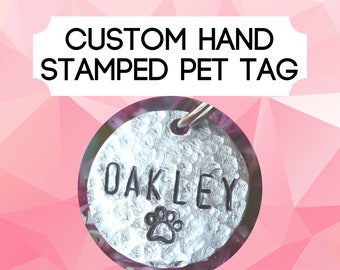 Personalized Pet ID Tag 1x1 Inch Custom   | Cat Name Tag  | Dog Collar Tag | Cat ID Tag | Dog ID Tag | Pet Identification Tag | Dog nametag