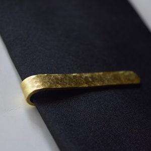 Brass Tie Bar Custom Groom Gift | Tie Clip | Groomsmen Gift | Husband Gift | Mens Accessory | Personalized Wedding Gift Father of Bride