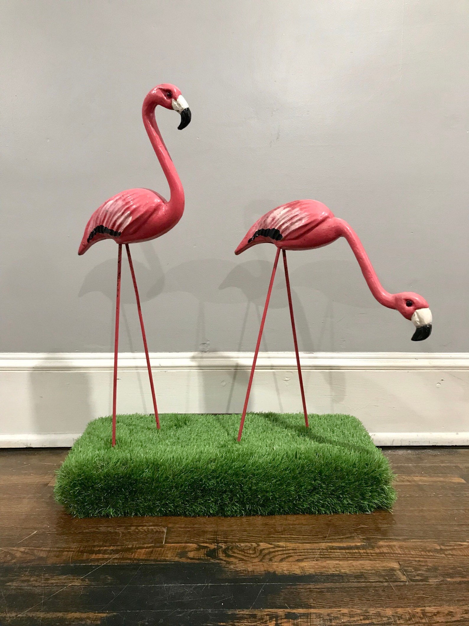 Rare 1950s Aluminum Pink Flamingos FREE SHIPPING | Etsy