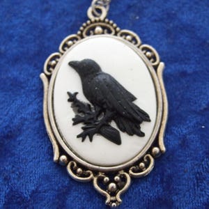 Raben Charm Anhänger in Antike Silber Ton Legierung