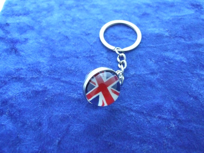 Union Jack Keyring - British Flag Ball Keychain - Etsy