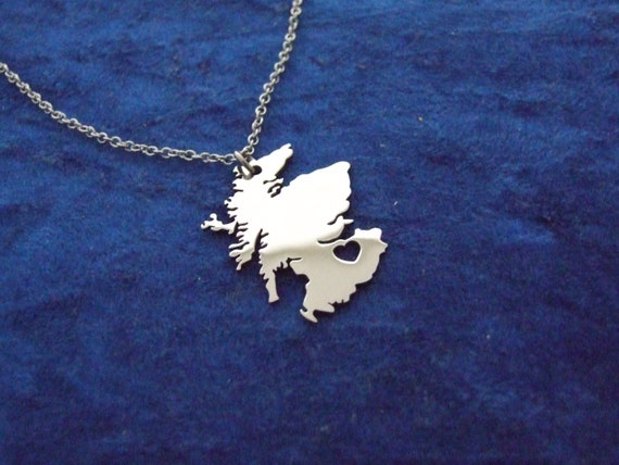 map Jewelry Scotland Pendant map Jewellery，A0056 Scotland map Necklace Charming Necklace Scotland map Pendant