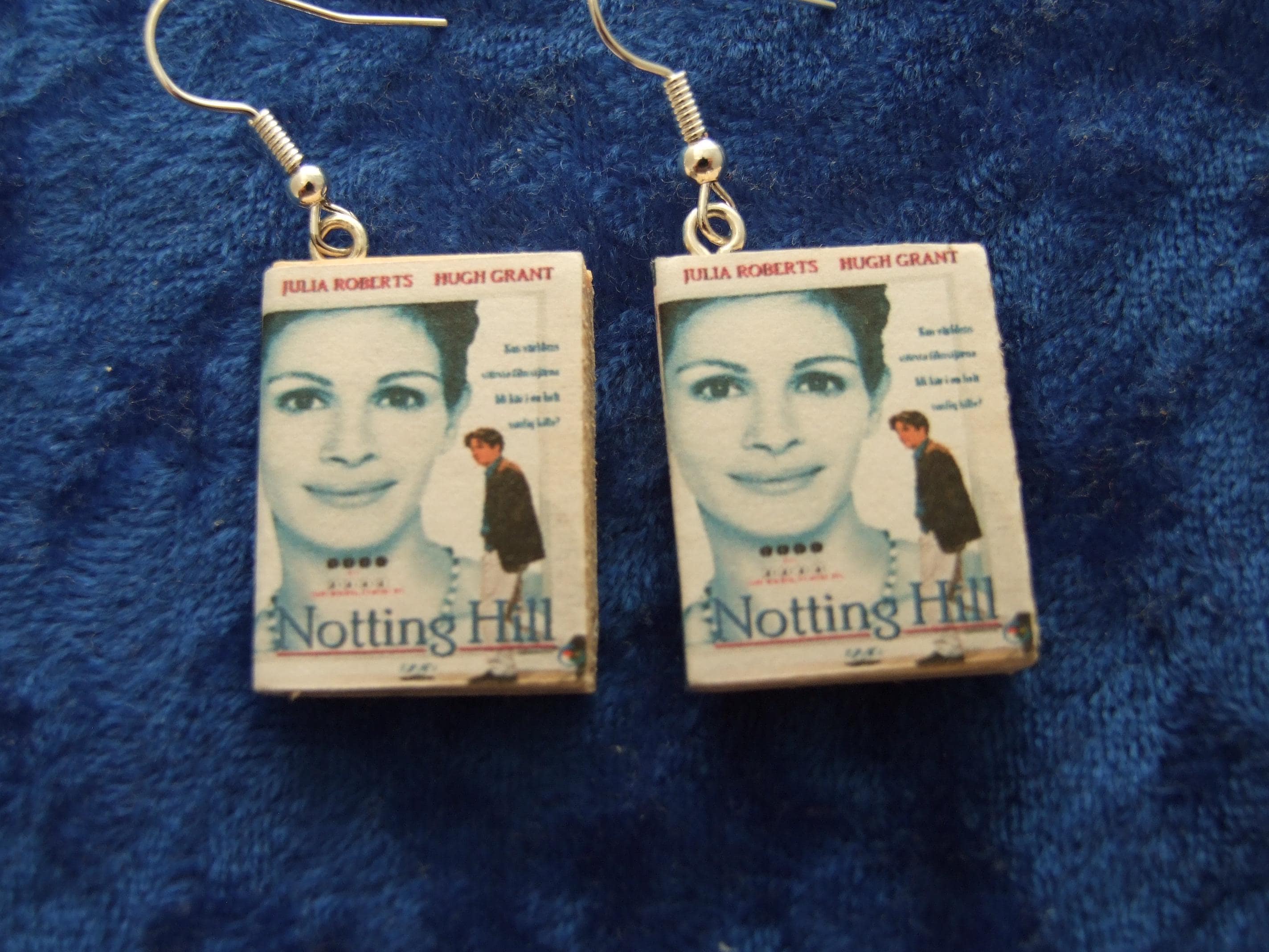 Notting Hill Julia Roberts Book Dangle Earrings