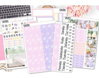 New! - 7x9 Daily Duo Weekly Kit - Brunch - Spring & Summer Stickers Sticker Kit Planner Stickers EC DD Planner DD-00223-7x9DD