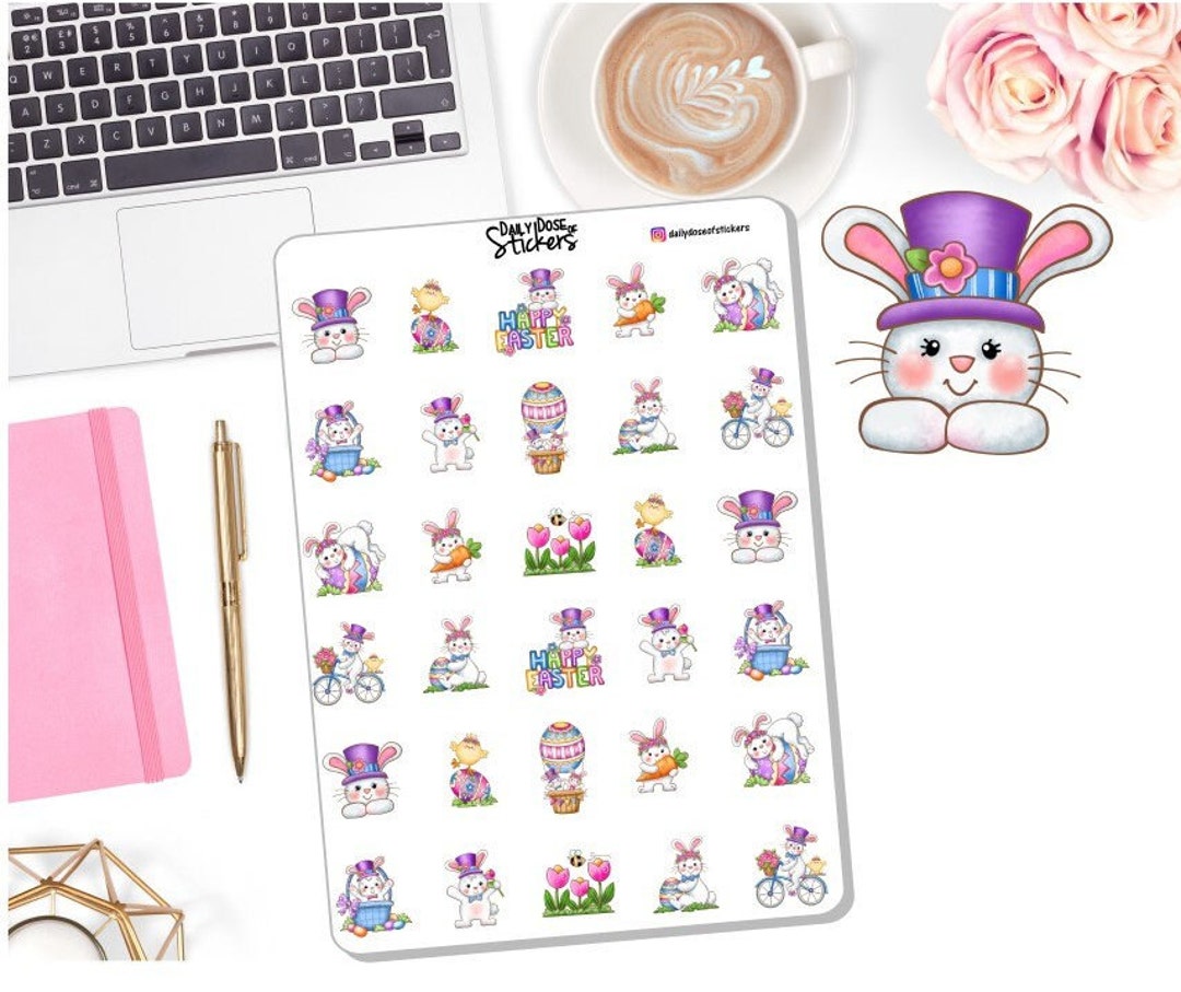 NEW! Easter Sticker Set - Easter Decor Stickers - Easter Stickers ...