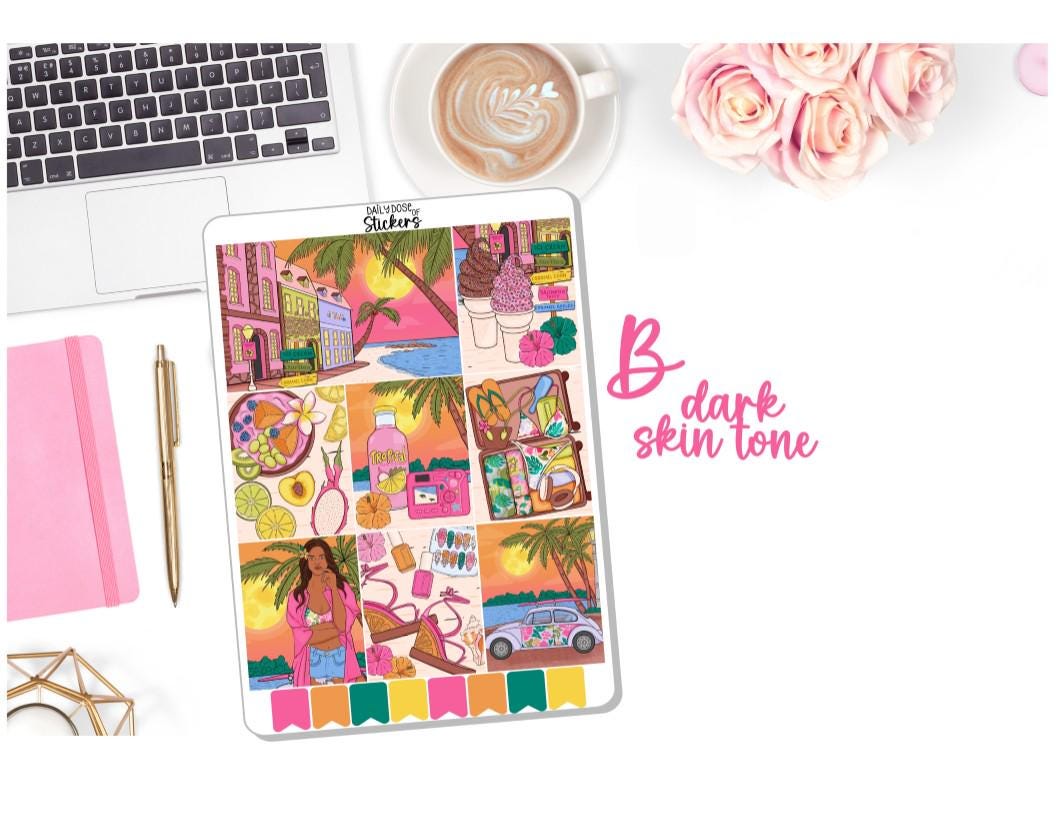 NEW! Planner Stickers - Summer Loving - Summer - Weekly Sticker Kit ...