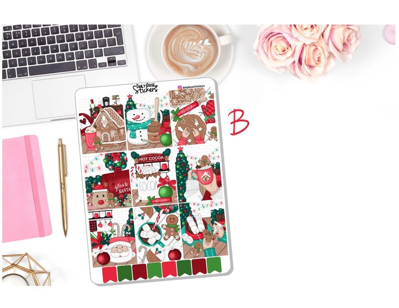 NEW Christmas Weekly Sticker Kit Christmas Cocoa - Etsy