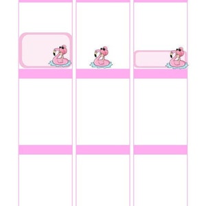 NEW Summer Character on Pool Float Summer Characters Pink Hair Character Character Stickers Planner Stickers DD-00699B image 3