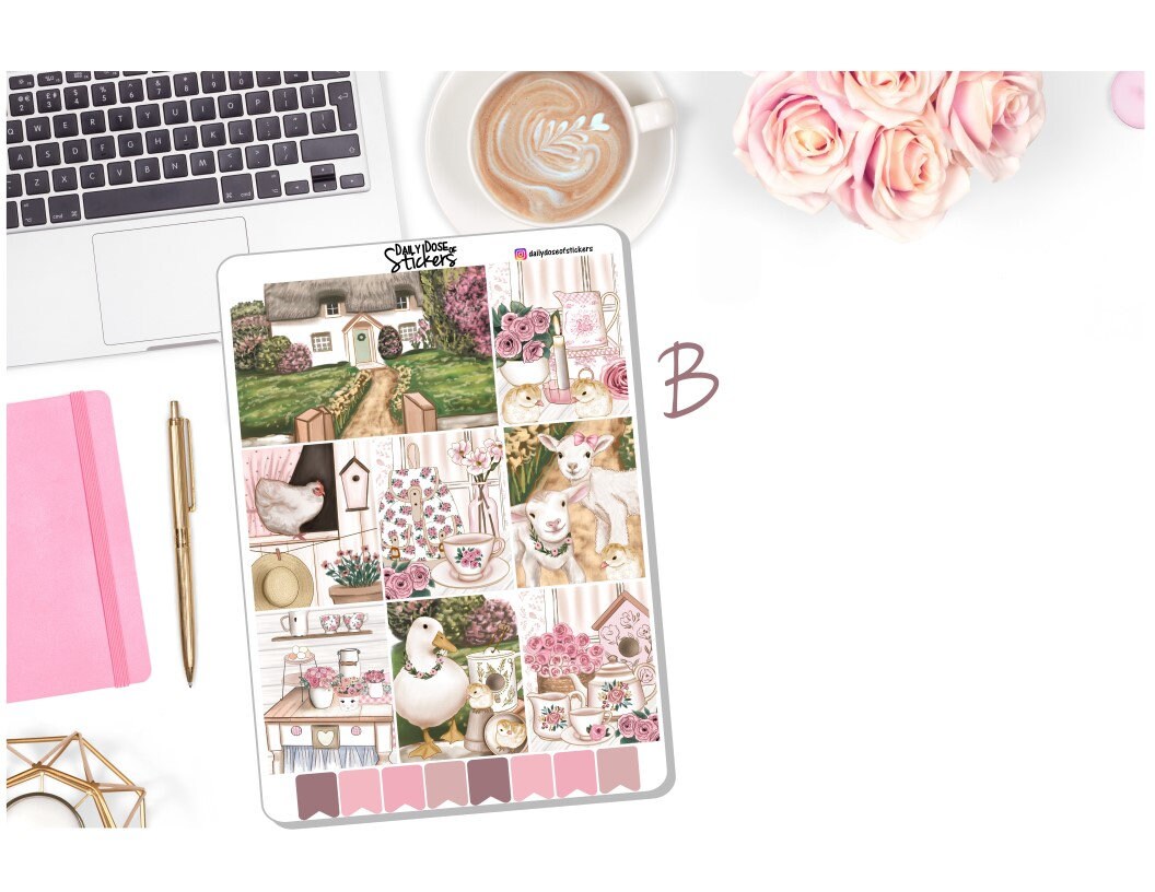 NEW! - Weekly Sticker Kit - English Farm - Stickers - Farmhouse ...