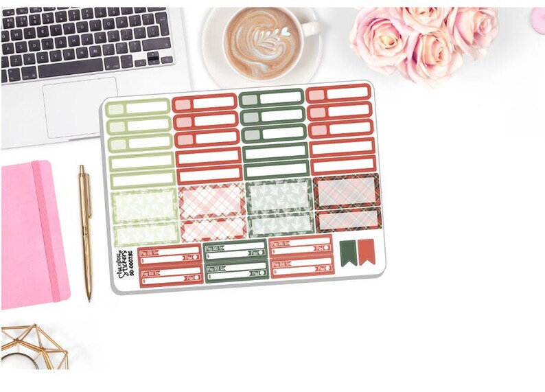 NEW! -monthly December Sticker Kit- Tis the Season - Christmas ...