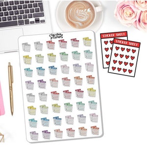 NEW! Sticker Sheet Icon Stickers - Sticker Icons - Sticker Sheet Clipart - Planner Stickers DD-01045