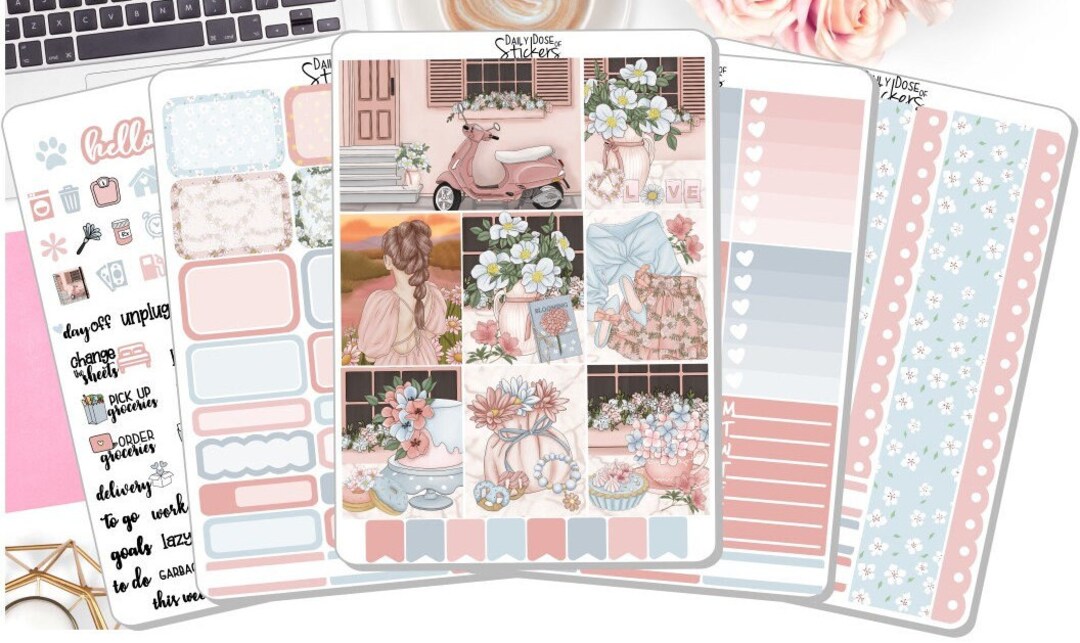 NEW! - Weekly Sticker Kit - Bloom - Spring Stickers - Summer Stickers ...