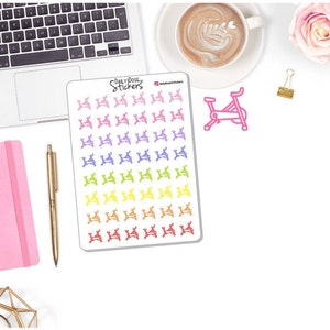 Bike Icon Stickers - Exercise Bike - Workout - Bike Stickers - Workout Stickers - Planner Stickers DD-00868A-B