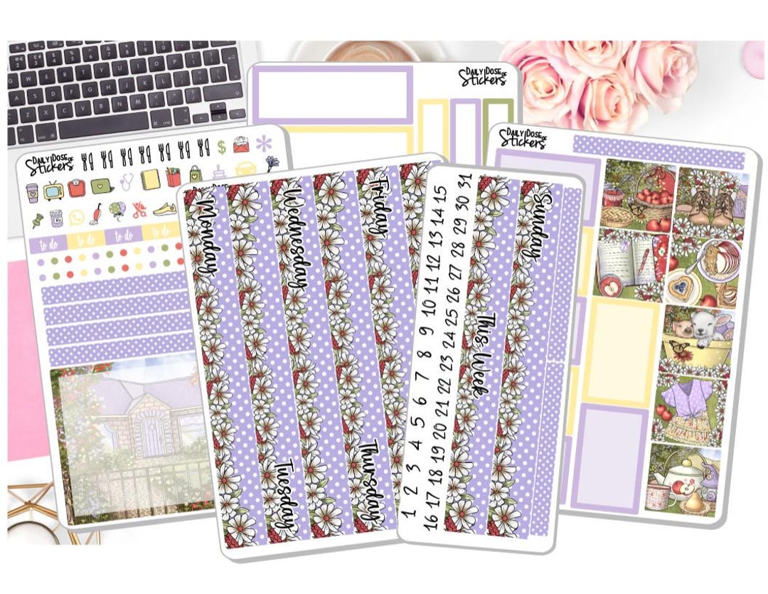 New! - 7x9 Daily Duo 2025 Weekly Kit Updated - Whimsy Cottage - Spring ...