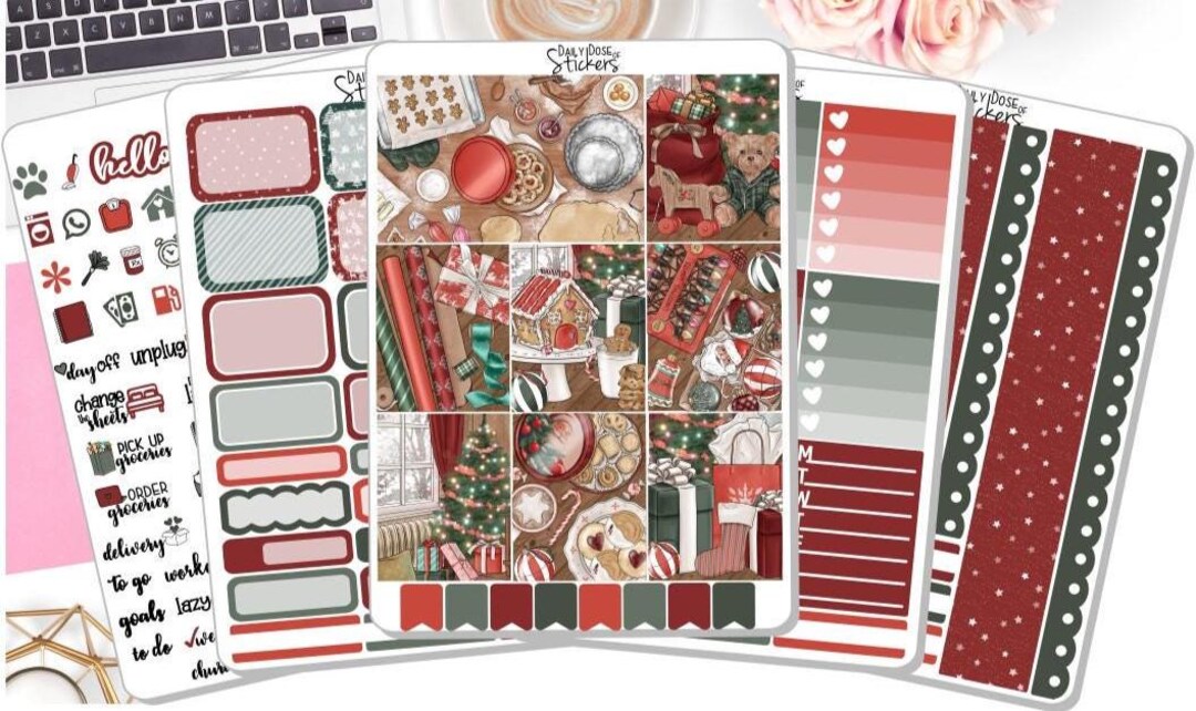 NEW! Christmas Weekly Sticker Kit - Christmas Memories - Christmas ...