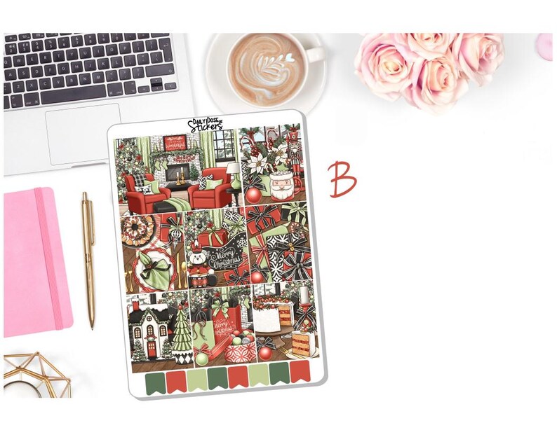 NEW! Planner Stickers - Christmas Weekly Sticker Kit - Tis the Season ...