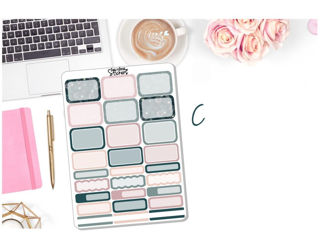 NEW! Planner Sticker - New Years 2026 Weekly Sticker Kit - Resolutions ...