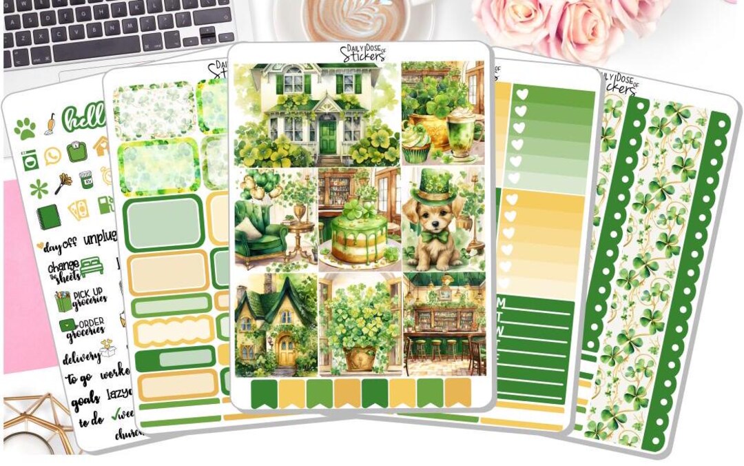 NEW! Weekly Sticker Kit - St Patty's Day - St Patrick's Day Stickers ...