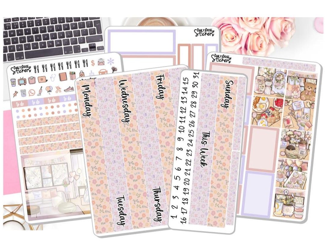 New! - 7x9 Daily Duo Weekly Kit - Mother's Day - Stickers - Planner ...