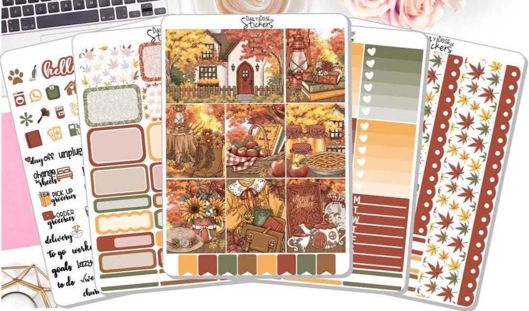 NEW! Weekly Sticker Kit - Autumn Tales - Fall Sticker Kit - Sticker Kit ...