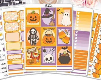 NEW! - Planner Sticker Kit - Candy Corn - Halloween - Planner Stickers - Stickers DD-00573a-e