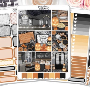 NEW! - Halloween Weekly Sticker Kit - Home Sweet Haunted Home - Weekly Sticker Kit - Sticker Kit - Planner Stickers DD-00922a-e