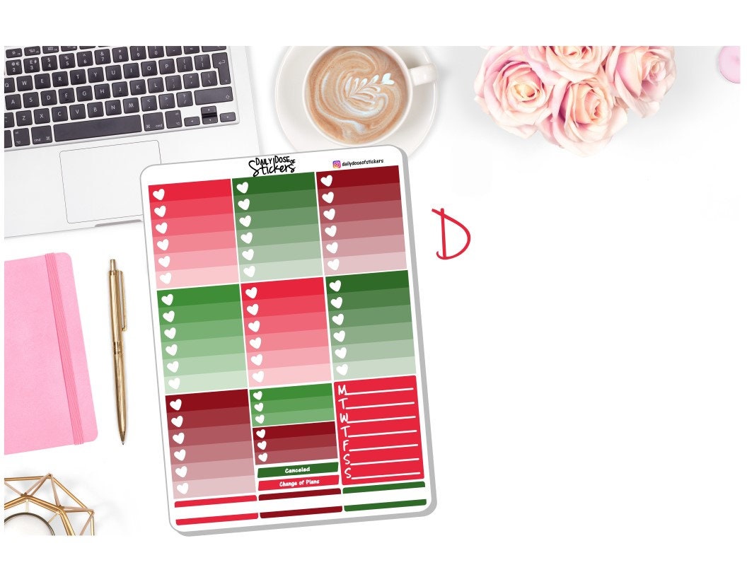 NEW Christmas Weekly Sticker Kit Christmas Cocoa - Etsy