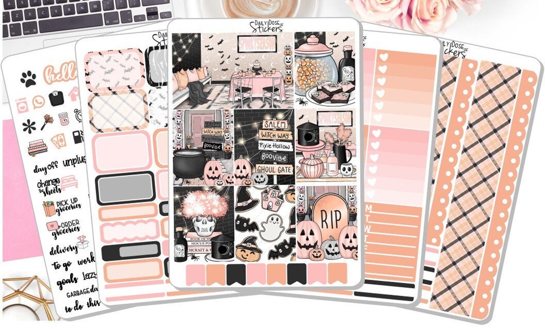 NEW! - Weekly Sticker Kit - Pretty Halloween - Autumn - Fall - Sticker ...