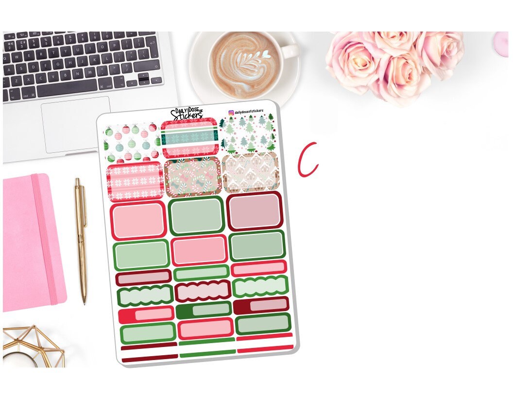 NEW Christmas Weekly Sticker Kit Christmas Cocoa - Etsy