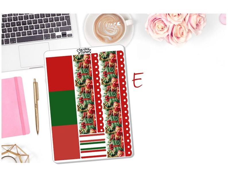 NEW! Planner Stickers - Christmas Weekly Sticker Kit - Christmas Eve ...