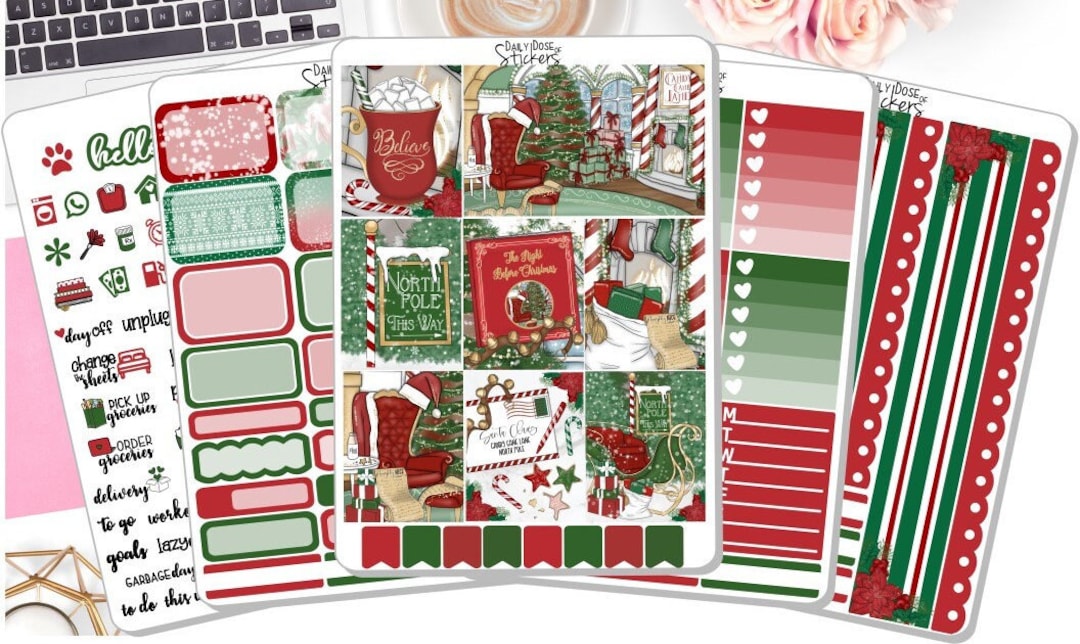 NEW! - Christmas Weekly Sticker Kit - the Night Before Christmas ...