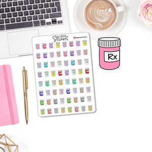 NEW! - RX Icons - Prescription Icons - Planner Stickers DD-00070