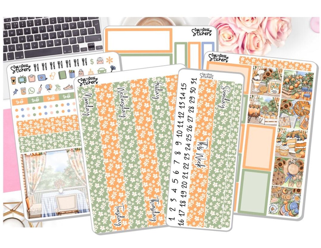 New! - 7x9 Daily Duo 2025 Weekly Kit Updated - Orange Grove - Summer ...