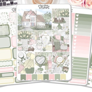 NEW! - St Patrick's Day Spring Weekly Sticker Kit - Lucky - Fall Weekly Kit - Planner Stickers DD-00820a-e