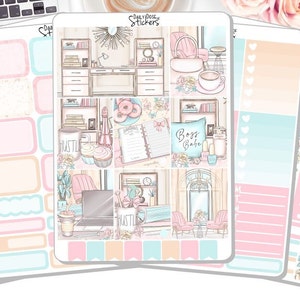 NOUVEAU ! - Kit d'autocollants hebdomadaire - Patron - Fille patron - Agenda Girl - Kit d'autocollants hebdomadaire - Kit d'autocollants - Agenda autocollants DD-00943a-e