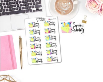NEW! - Spring Cleaning - Planner Stickers DD-00258