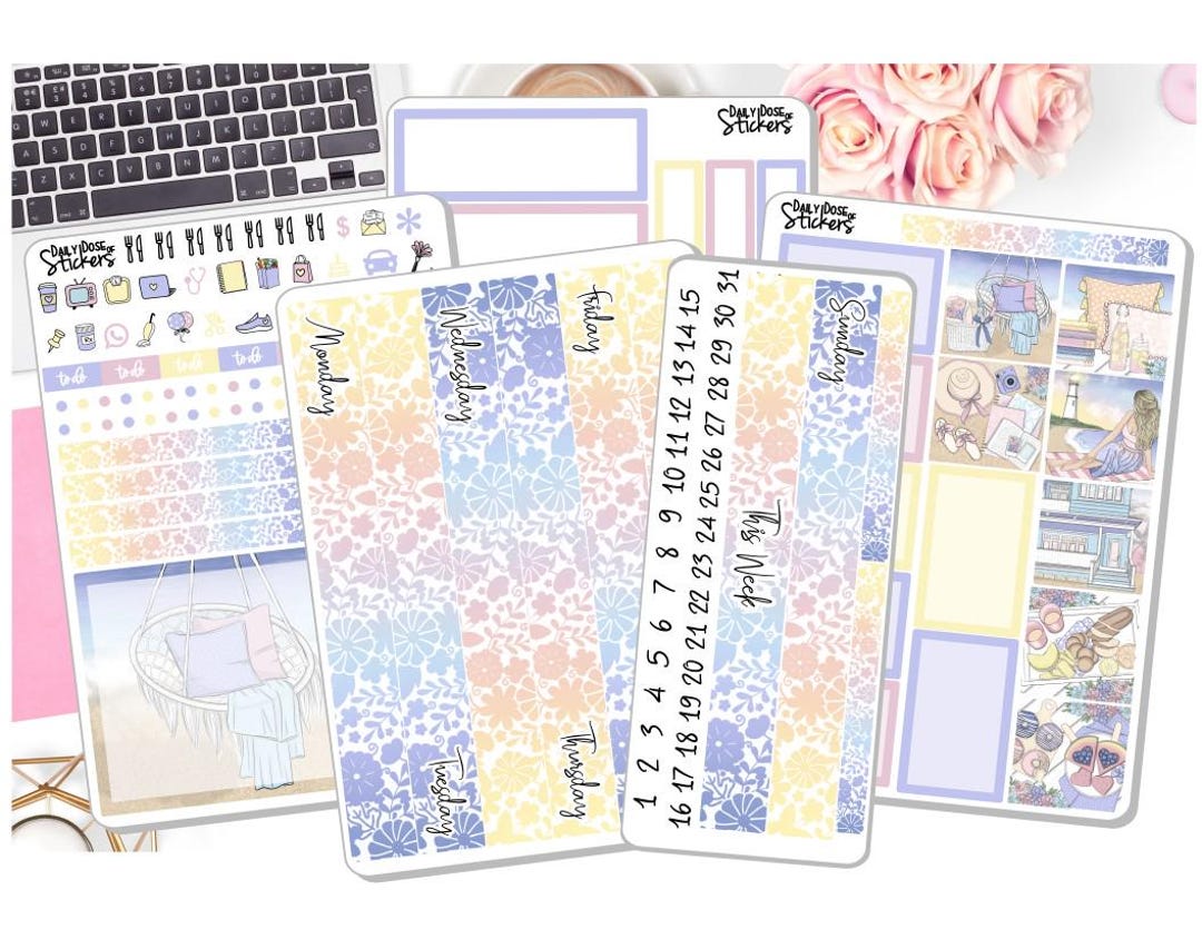 New! - 7x9 Daily Duo 2025 Weekly Kit Updated - Beach House - Summer ...