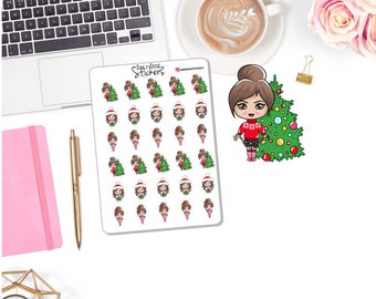 NEW! - Christmas Character - Christmas Stickers - Christmas - Character Stickers - Planner Stickers DD-00383A-C