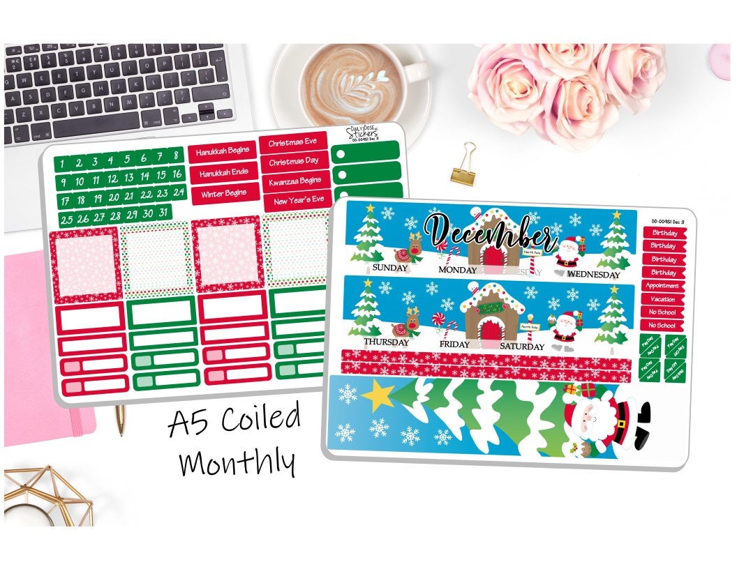 Universal Monthly Stickers for Planners Graphic by PlannerPea