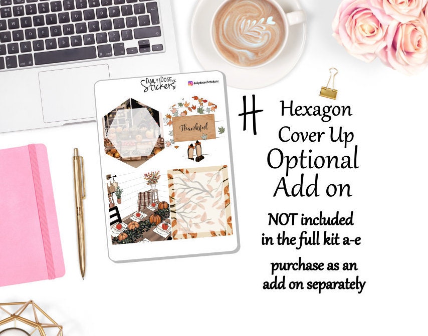 NEW! - Thankful & Blessed Weekly Sticker Kit - Thanksgiving Stickers ...