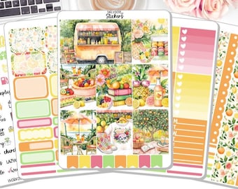 NEW! - Planner Sticker Kit - Summer Sorbet - Summer - Watercolors - Planner Stickers - Stickers DD-00122a-e