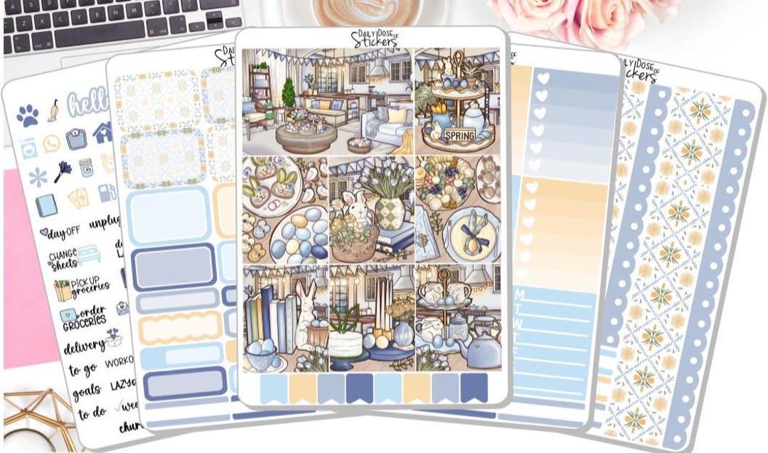 NEW! Planner Stickers - Easter Sunday - Easter Kit - Weekly Sticker Kit ...
