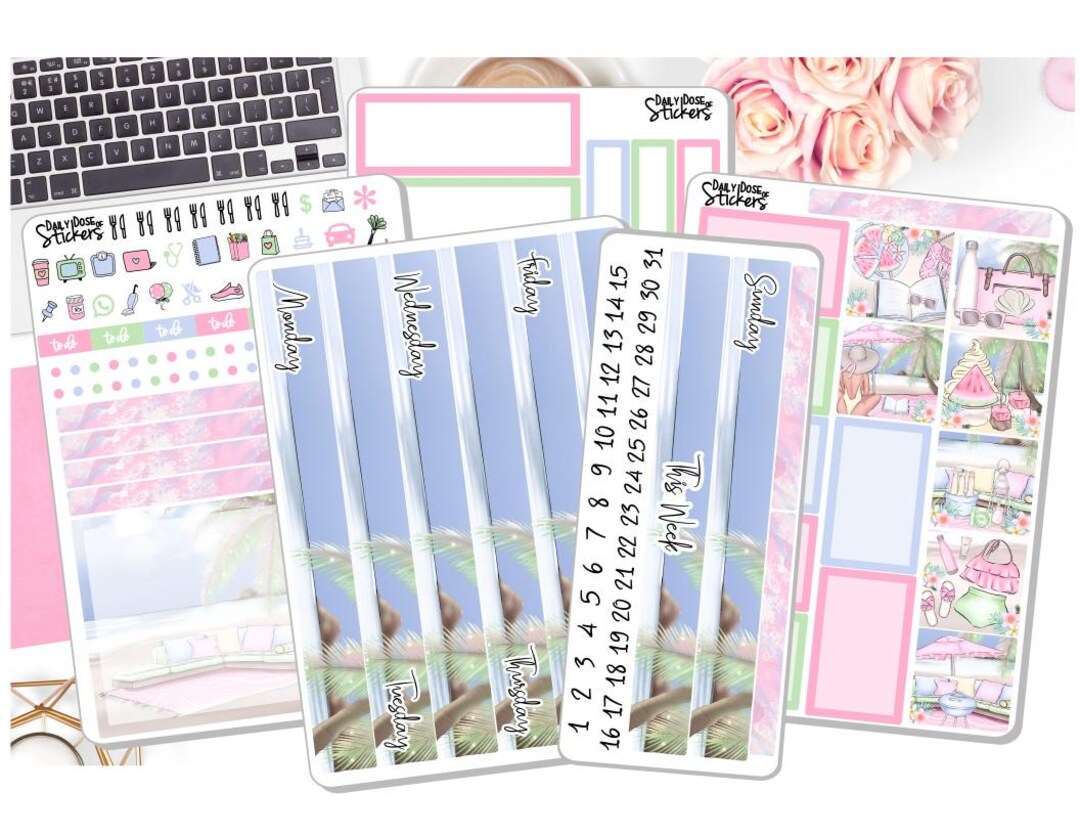 New! - 7x9 Daily Duo 2025 Weekly Kit Updated - Beach Days - Summer ...