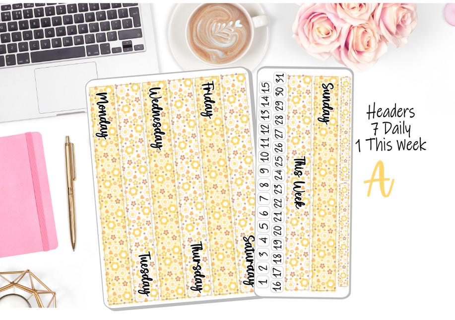 New! - 7x9 Daily Duo Weekly Kit - Sunny Joy - Stickers - Planner ...