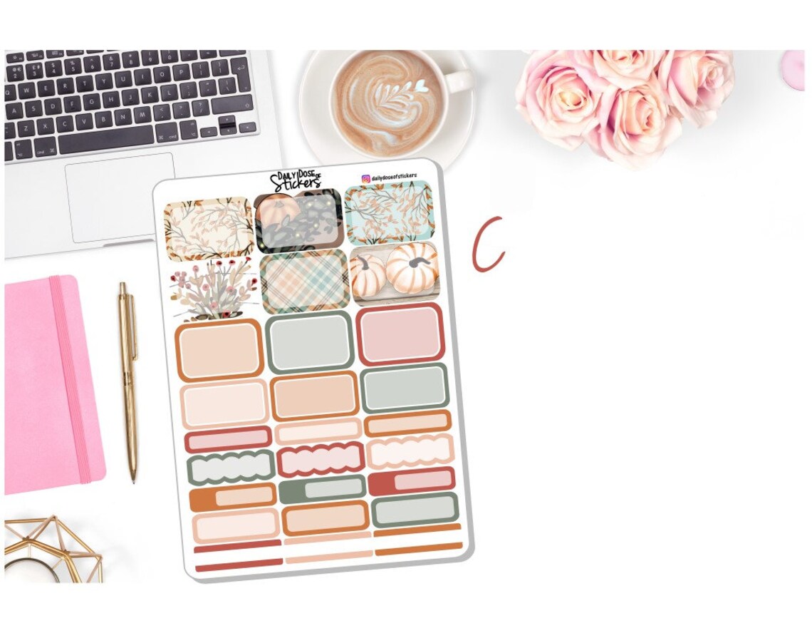 NEW! - Thankful & Blessed Weekly Sticker Kit - Thanksgiving Stickers ...