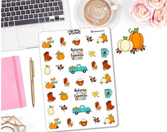 NEW! Autumn Clipart Stickers - Planner Stickers DD-00235