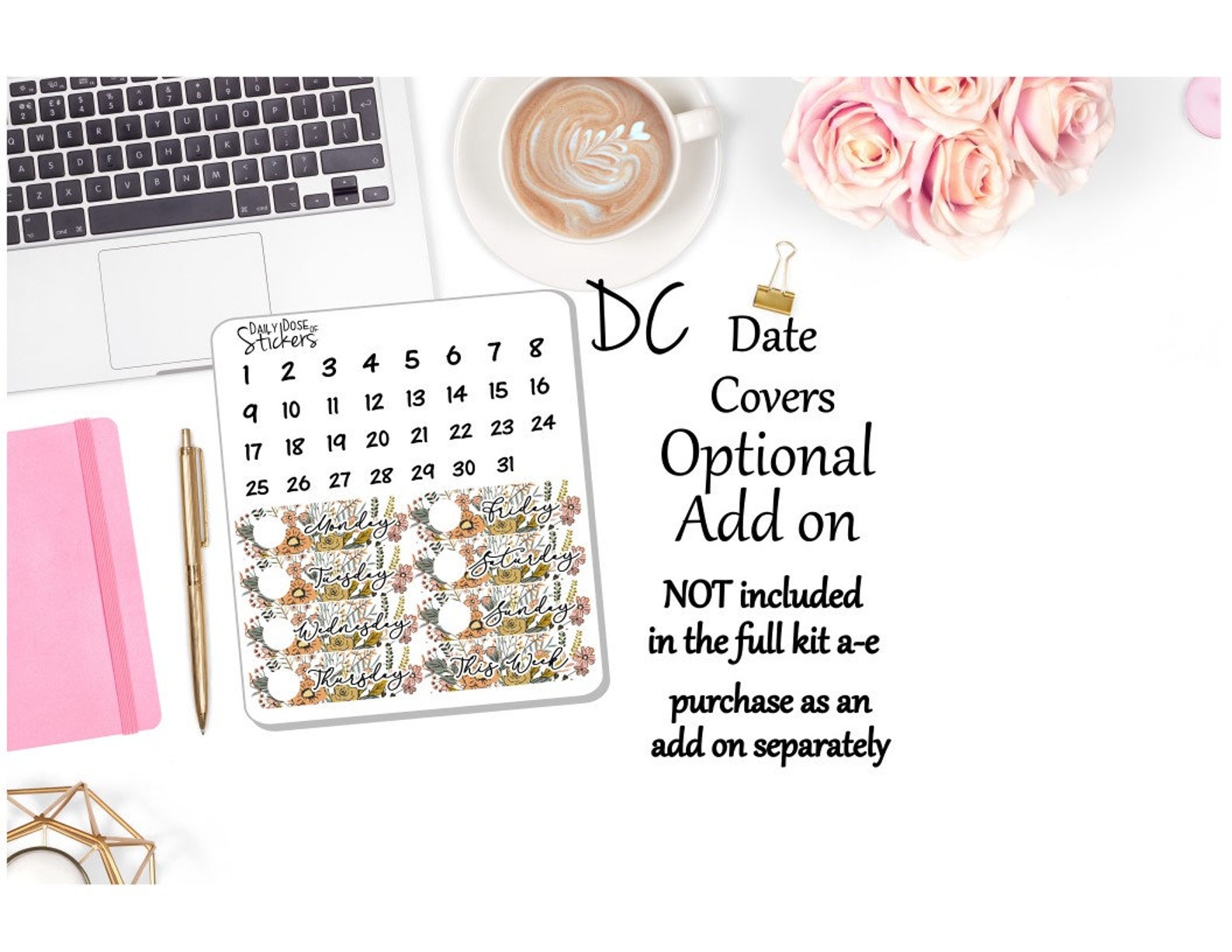 NEW! - Weekly Sticker Kit - Be Kind - Honey Bee - Planner Stickers Dd ...
