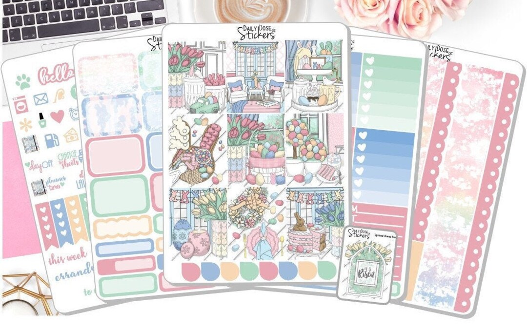 NEW! - Weekly Sticker Kit - Easter Sticker Kit - Easter Day Sticker Kit ...
