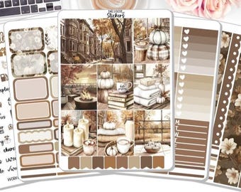 NEW! - Planner Sticker Kit - Fall for Me - Fall - Autumn - Watercolors - Planner Stickers - Stickers DD-00732a-e